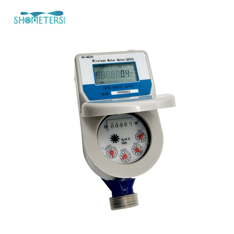 gprs water meter brass smart