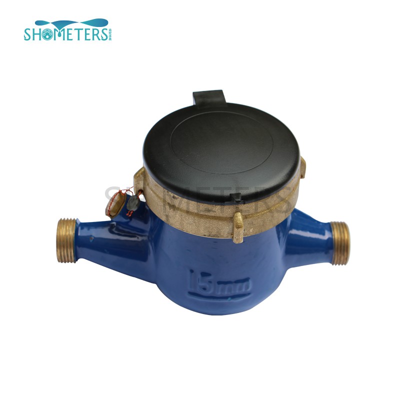 multi-jet dry type cold water meter brass body water meter for household