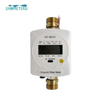 Ultrasonic Water Meter Smart Residential Brass