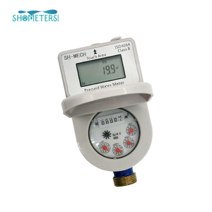 Prepaid Water Meter with Smart Card Valve Control Brass Interface Low Price Water Meter for Residential 